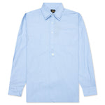 Double Regular Collar Shirt - Sax Blue