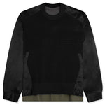 Cotton Chino Mix Pullover - Black/Navy/Dark Khaki