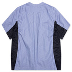 Cotton Poplin Pullover - Blue Stripe