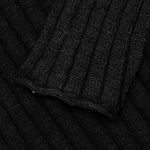 Cotton Slub Rib Crew - Black