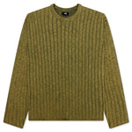Cotton Slub Rib Crew - Green