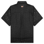 Crochet Button Up - Black