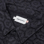 Crochet Button Up - Black