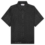Crochet Button Up - Black