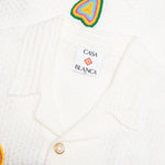 Crochet Shirt With Patches - White
