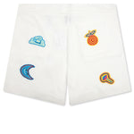 Crochet Shorts With Patches - White