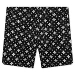 Cross Bandana Swim Short - Black/White