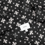 Cross Bandana Rayon Shirt - Black/White