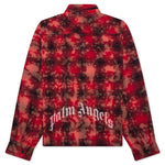 Curved Logo Check Shirt L/S - Red/Off-White