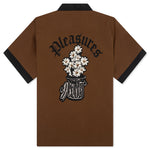 Daisy Bowling Button Down - Brown