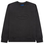Debossed Crewneck - Black