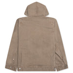 Denim Hoodie - Beige