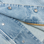 Denim Track Logo Cargos - Light Wash