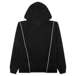 Designer Split Hoodie - Washed Black