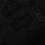 Destroyed Carpenter Pant - Washed Black