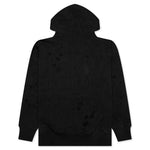 Destroyed Lighter Cap Hoodie - Black