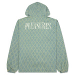 Diamond Jacquard Zip Hoodie - Light Indigo