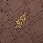 Diamond Knit Polo - Brown