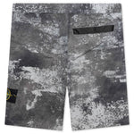 Dissolving Grid Camo Comfort Fit Bermuda Shorts - Grey