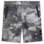 Dissolving Grid Camo Comfort Fit Bermuda Shorts - Grey