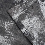 Dissolving Grid Camo Loose Fit Pants - Grey