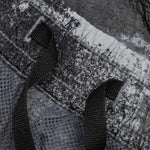 Dissolving Grid Camo Loose Fit Pants - Grey