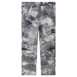 Dissolving Grid Camo Loose Fit Pants - Grey