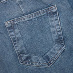 Double Cargo Denim Jeans - Washed Indigo