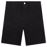 Double Knee Short - Black Rinsed