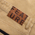 Ryan Double Knee Shorts - Washed Brown
