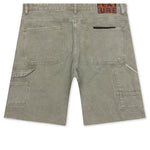 Ryan Double Knee Shorts - Washed Olive