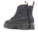 Women's Jadon Boot Leather Faux Fur Lined Platforms - Black