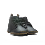 Newborn 1460 Auburn Leather Booties - Black