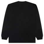 Drawstring Knit Sweatshirt - Black