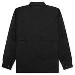 Drawstring L/S Shirt - Black