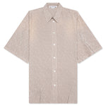 Monogram Button Up Shirt - Warm Grey