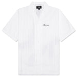 Embroidered Bowling Shirt - Antique White