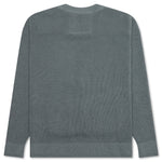 Embroidered Metal Logo Crewneck - Titanium
