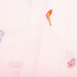Embroidery Motifs Logo S/S Shirt - Light Pink