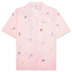 Embroidery Motifs Logo S/S Shirt - Light Pink