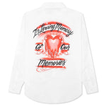 Airbrush Button Up - White