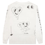 FA Heart L/S Tee - White