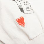 FA Heart L/S Tee - White