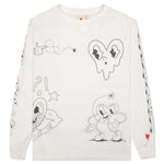FA Heart L/S Tee - White