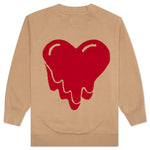 Heart Cardigan - Tan