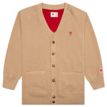 Heart Cardigan - Tan