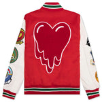Patches Varsity Jacket - Red