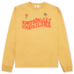 Wavy Script L/S Tee - Yellow