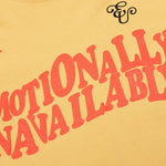 Wavy Script L/S Tee - Yellow