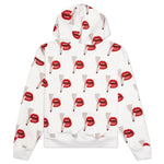 Emotionally Unavailable x Tom Wesselmann All Over Print Smoking Lips Hoodie - White